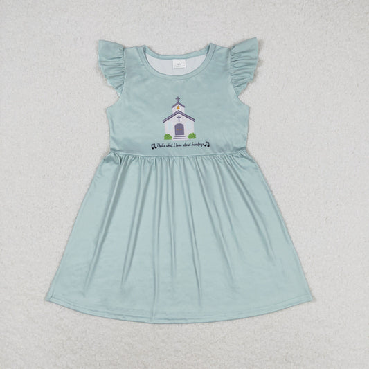 GSD1156 God short sleeves girl dress  202405 RTS