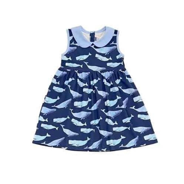 GSD1181 shark short sleeves girl dress preorder 202403