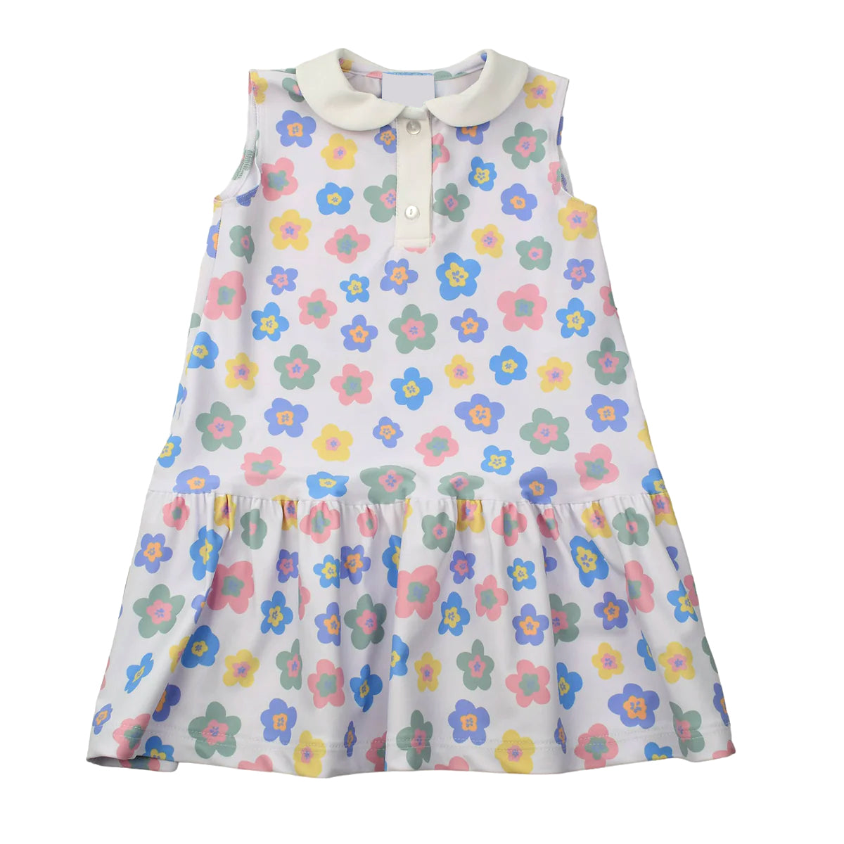 GSD1196 flower short sleeves girl dress preorder 202403