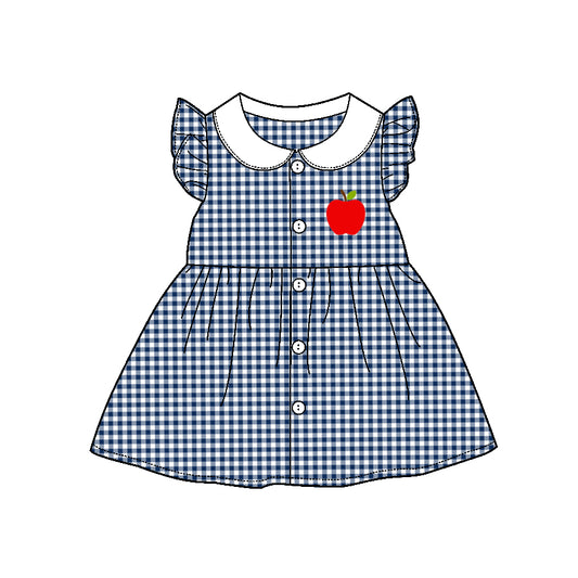 GSD1236 apple back to school  girl dress 20230403 preorder