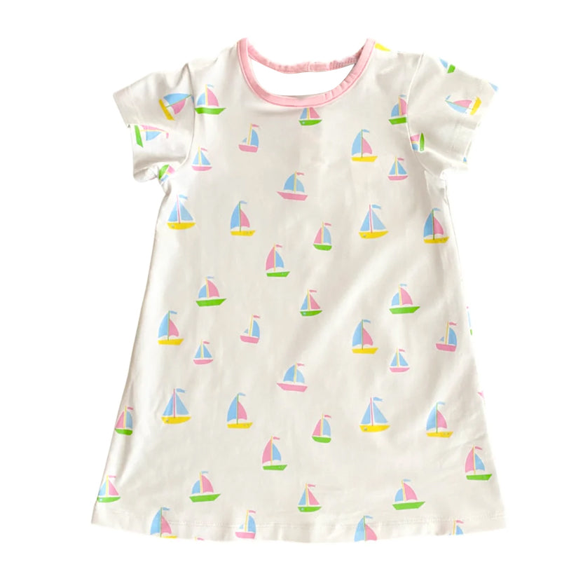 GSD1242 sailboat girl dress preorder 202404