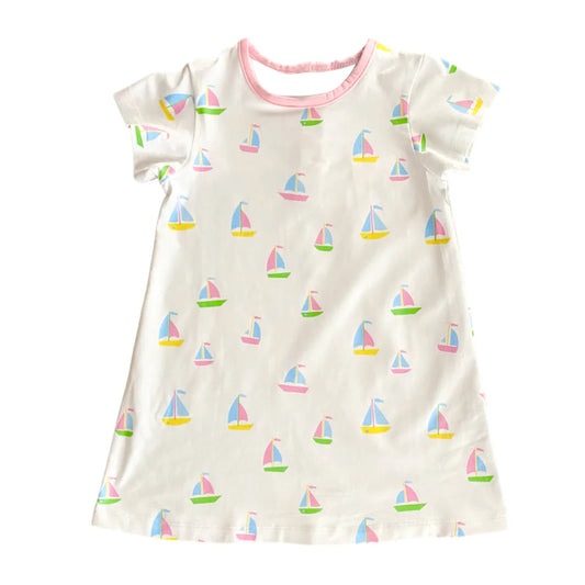 GSD1242 sailboat girl dress preorder 202404