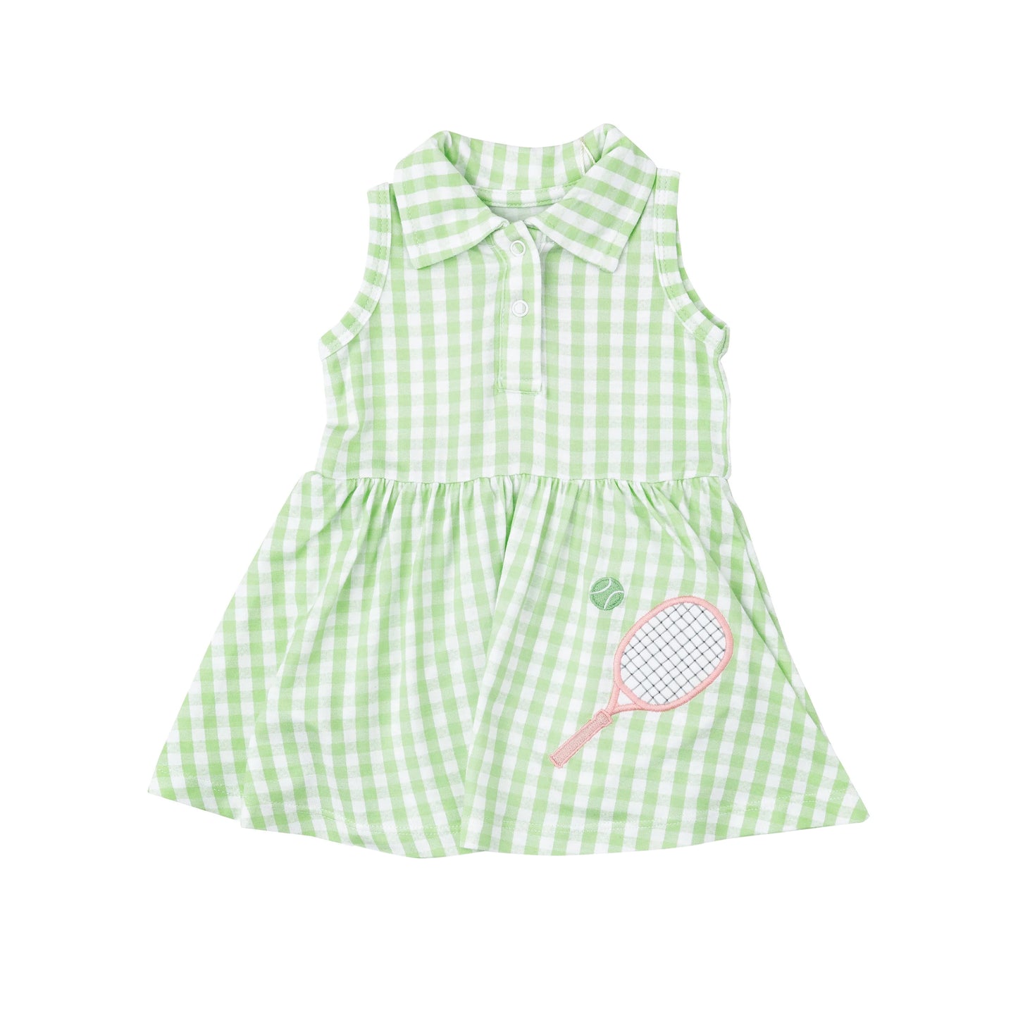 GSD1260 western plaid badmiton baseball girl short sleeves girl dress preorder 202404