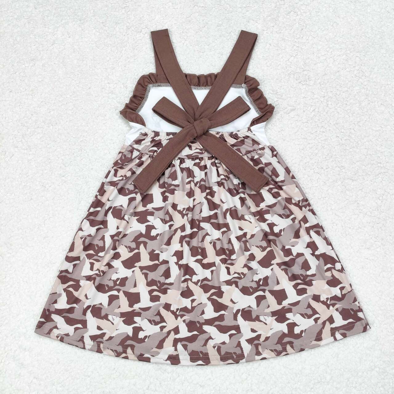 GSD1272 cartoon duck camo girl short sleeves girl dress 202407 RTS