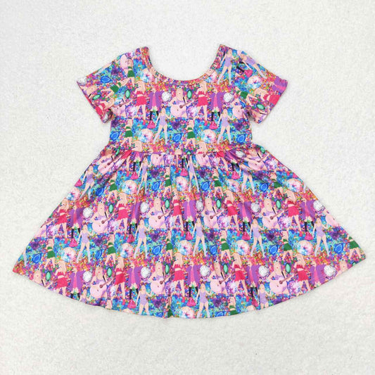 GSD1335 Taylor girl short sleeves girl dress RTS 202406