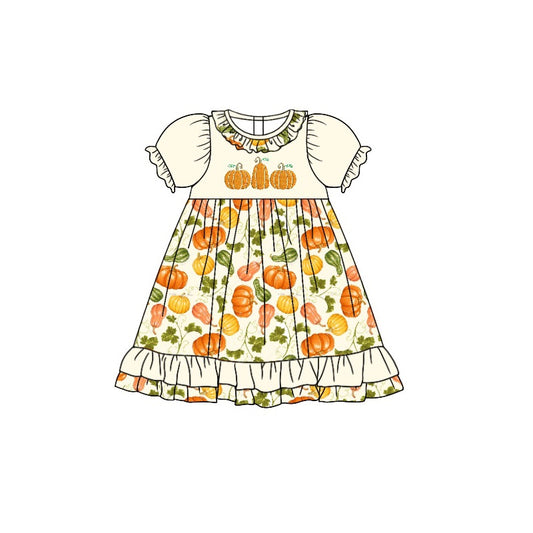 GSD1346 Halloween pumpkin girl dress preorder 202405