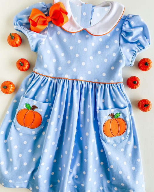 GSD1348 Halloween pumpkin girl dress preorder 202405