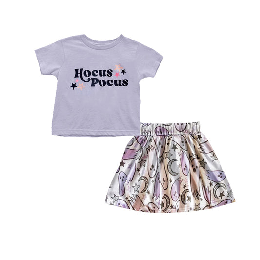 Halloween hocus skirt sibling GSD1398 组合 girl skirt set preorder 202407