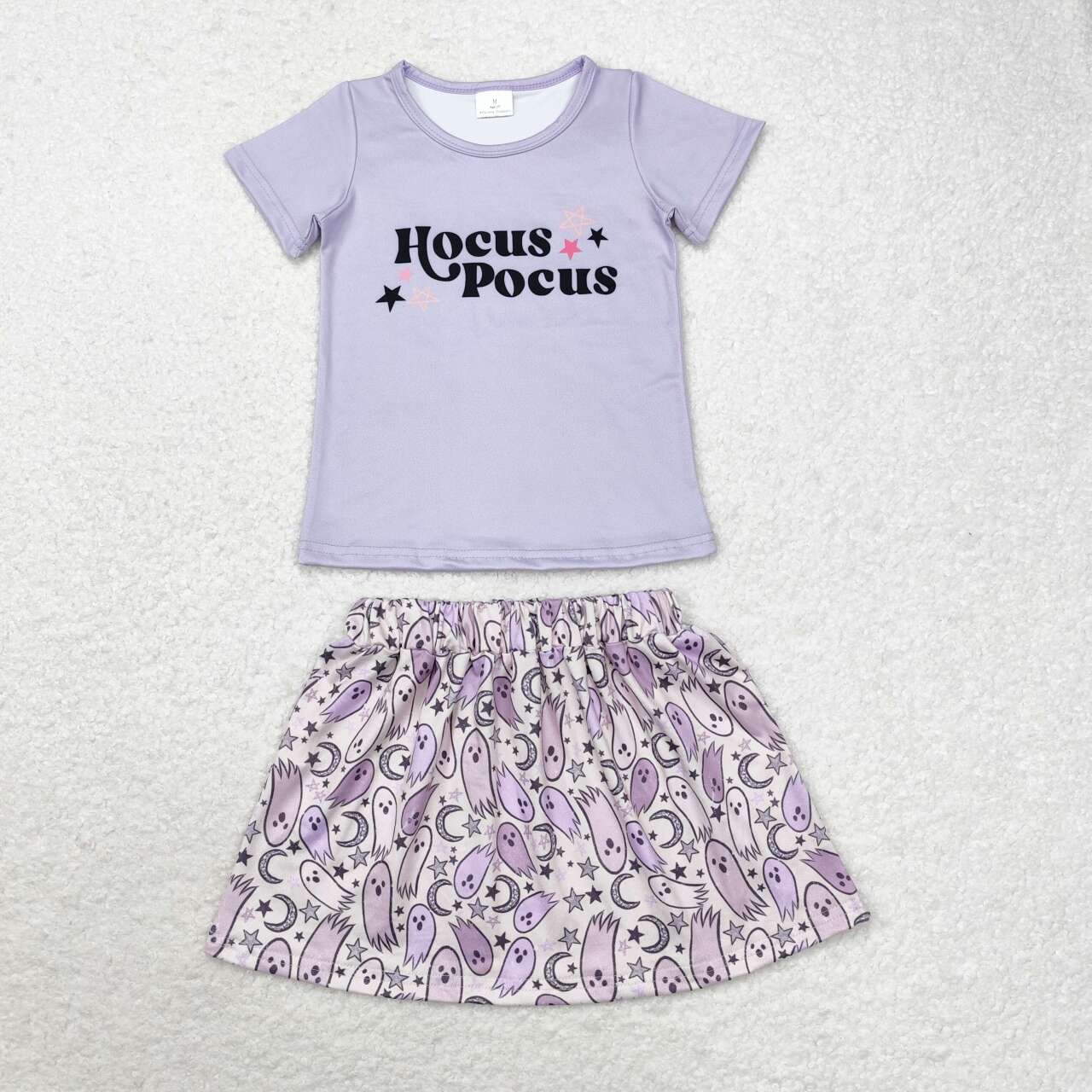 Halloween hocus skirt sibling GSD1398 组合 girl skirt set 202408 RTS