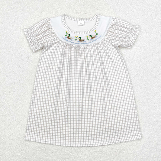 GSD1410 duck embroidery girl dress  202409 RTS