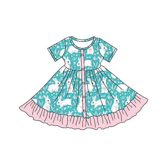 GSD1465 preorder western bunny Easter girl dress sibling 202410