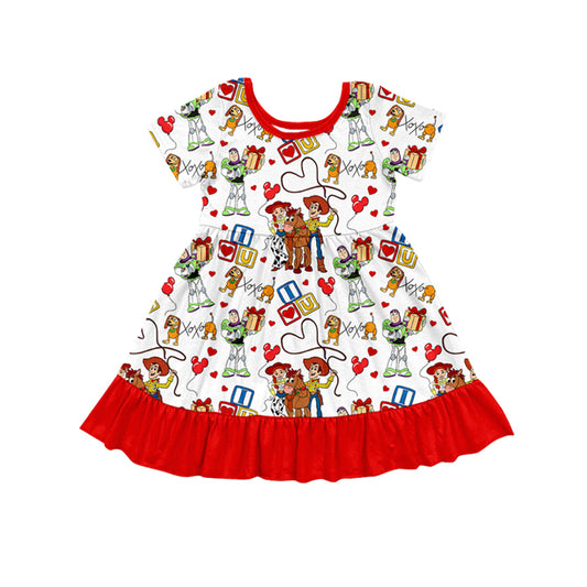 GSD1474  toy story love  girl dress  202410 preorder