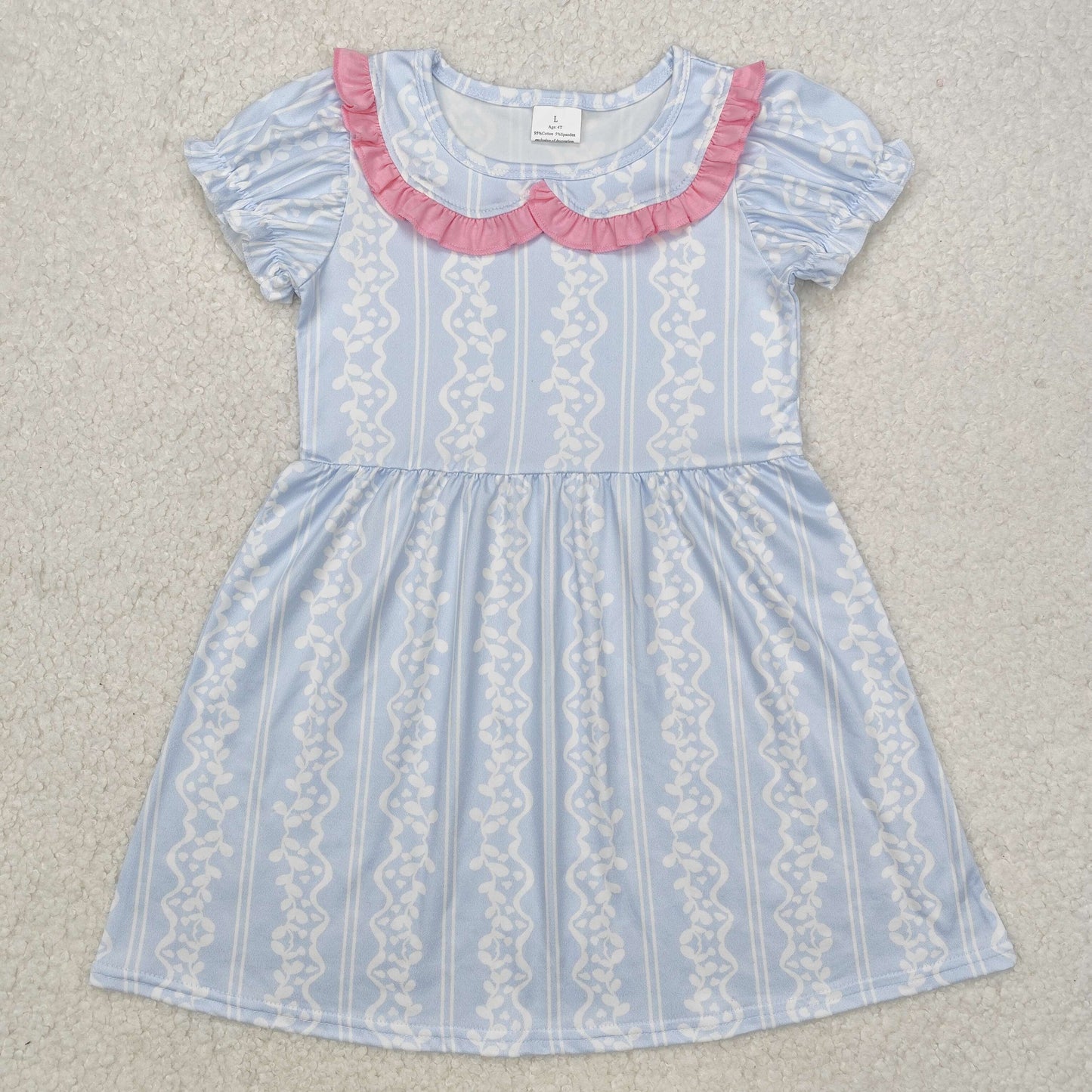 GSD1499 western Bluey sibling girl dress 202412 RTS