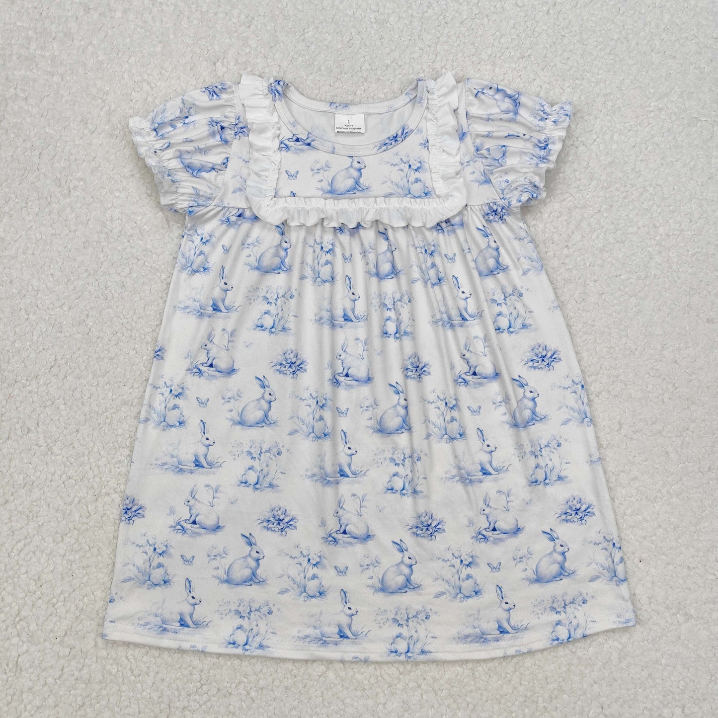 GSD1531 Easter bunny girl dress sibling 202412 RTS