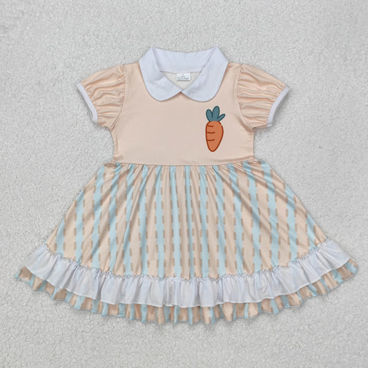 GSD1566 carrots Easter   girl dress RTSr 202411 sibiling