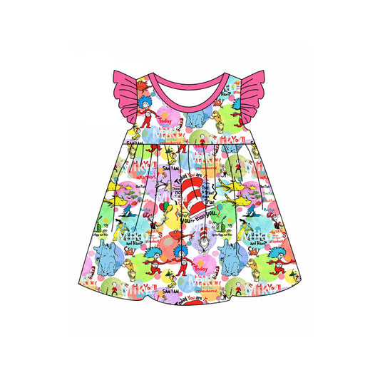 GSD1644 hat cat  DR Reading western  girl dress 202501 preorder