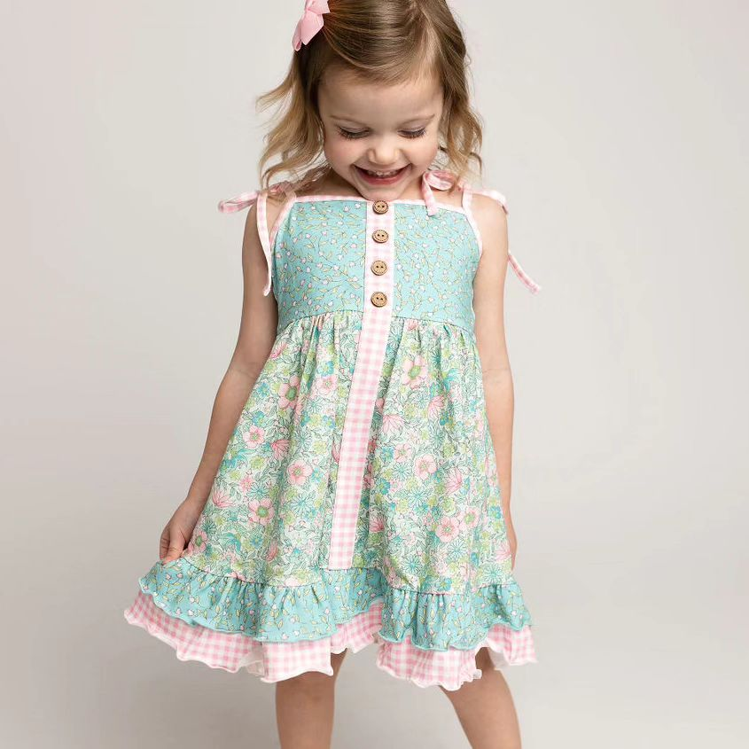 GSD1748 flowers girl dress 202412 preorder