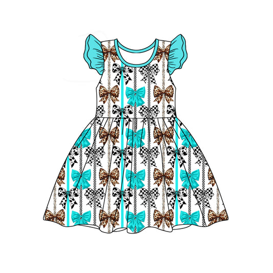 GSD1750 bow girl sibling girl dress 202412 preorder