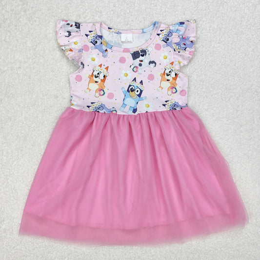 GSD1789 bluey gauze short sleeves girl dress RTS 202503