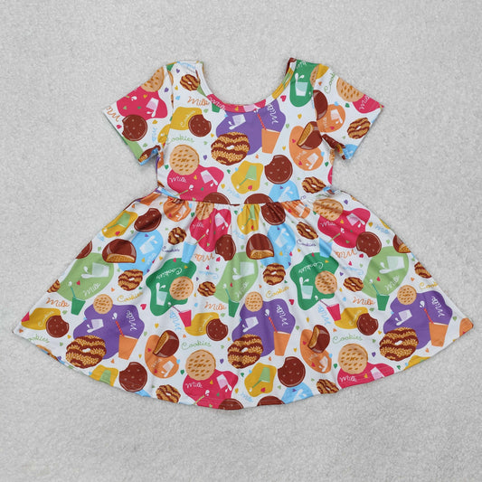 GSD1809 MILK Cookie dress sibling girl dress  202501 RTS