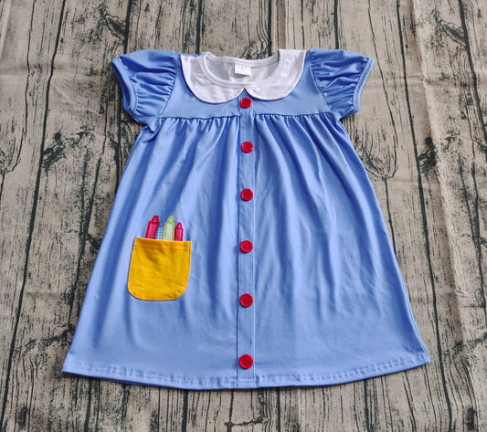GSD1821 back to school girl dress 202505 preorder