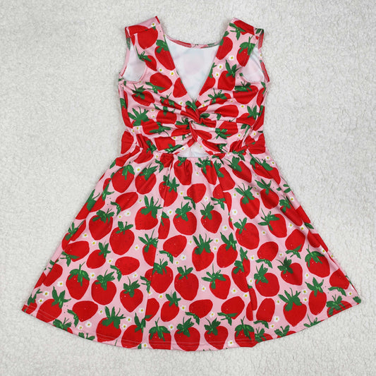 GSD1843 athletic dress yoga sibling  strawberry girl dress 202502