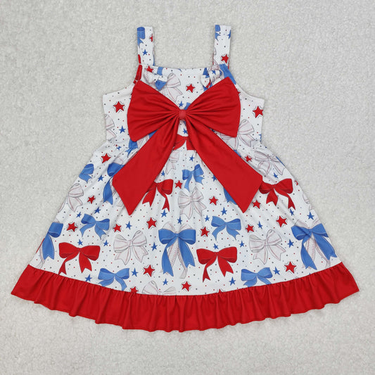 GSD1866 4th Jully bow girl dress  202503 RTS