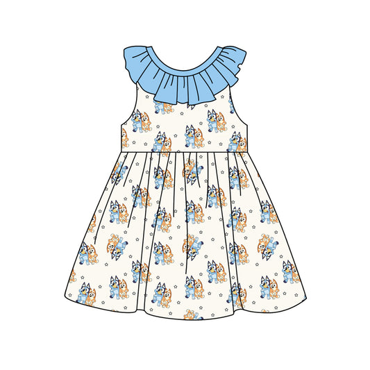 GSD1898 bluey dog girl preorder dress 202501