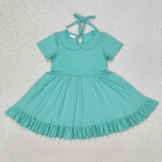 GSD1918 cotton short sleeves girl dress 202503 RTS