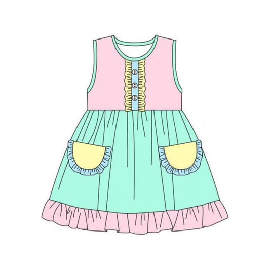 GSD1957 short sleeves girl dress 202501  preorder（
