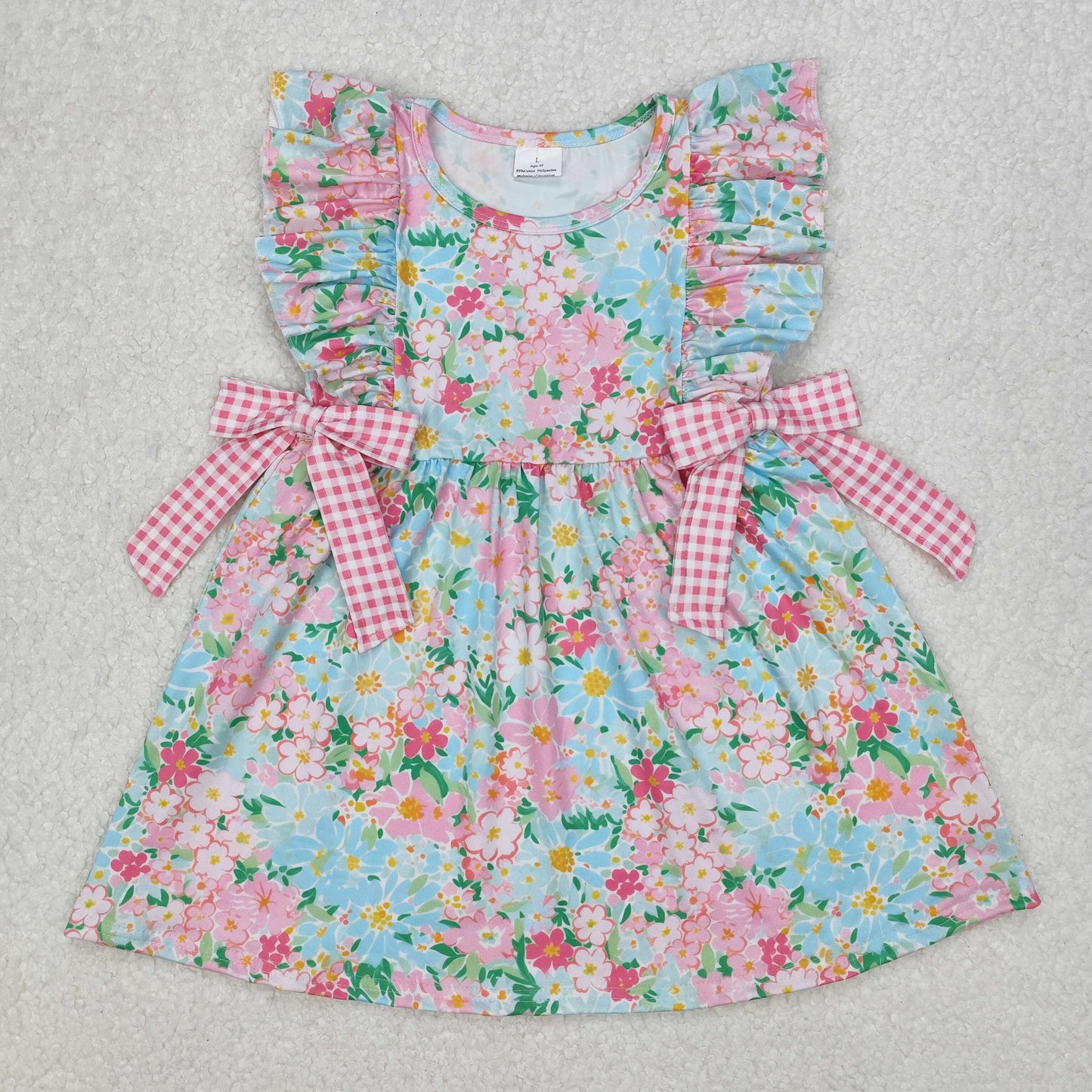 GSD1962 baseball short sleeves girl dress 202503 RTS