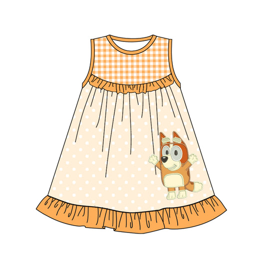 GSD1971 bluey short sleeves girl dress 202501  preorder