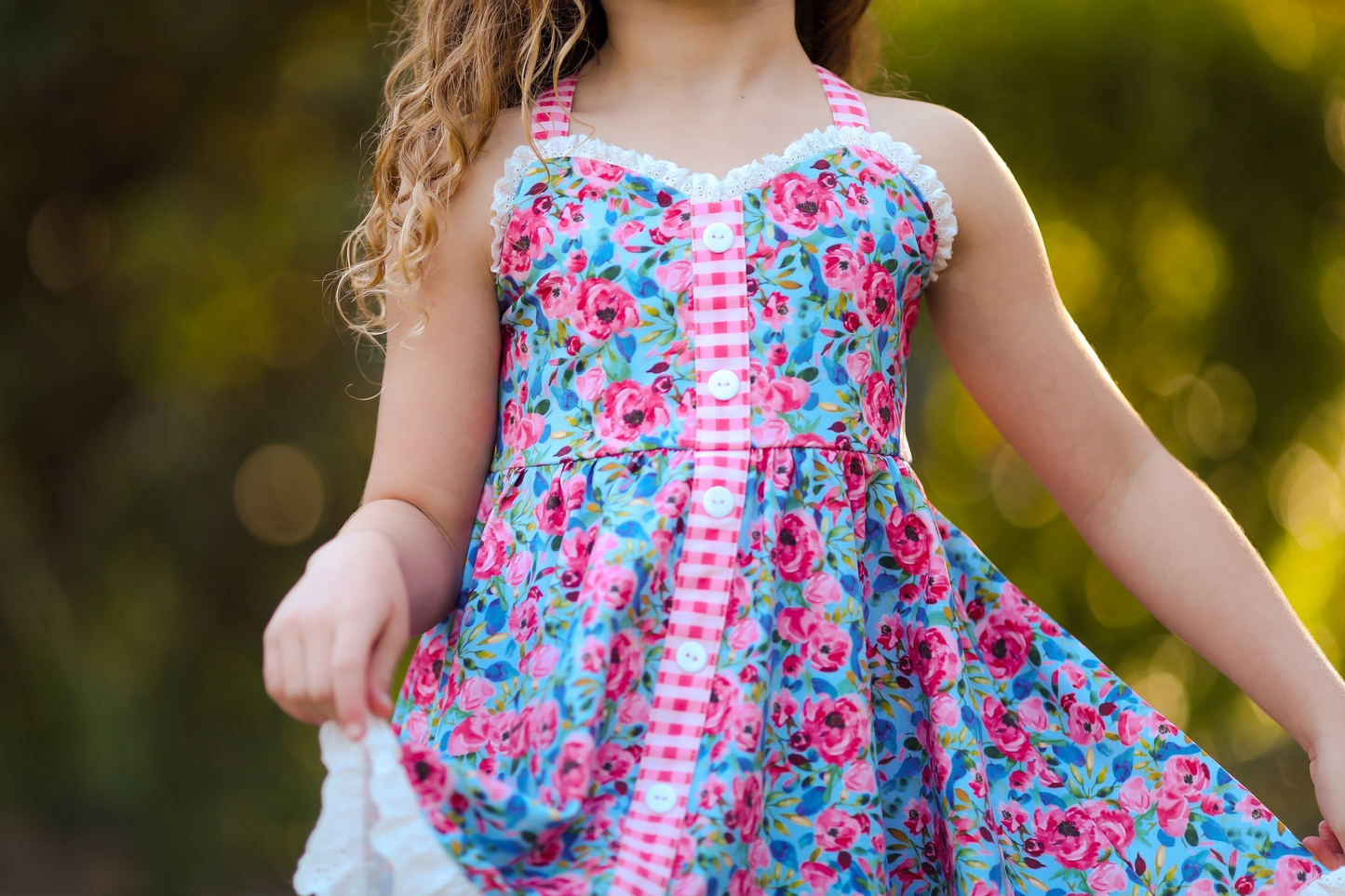 GSD2018 flowers short sleeves girl dress 202502 preorder