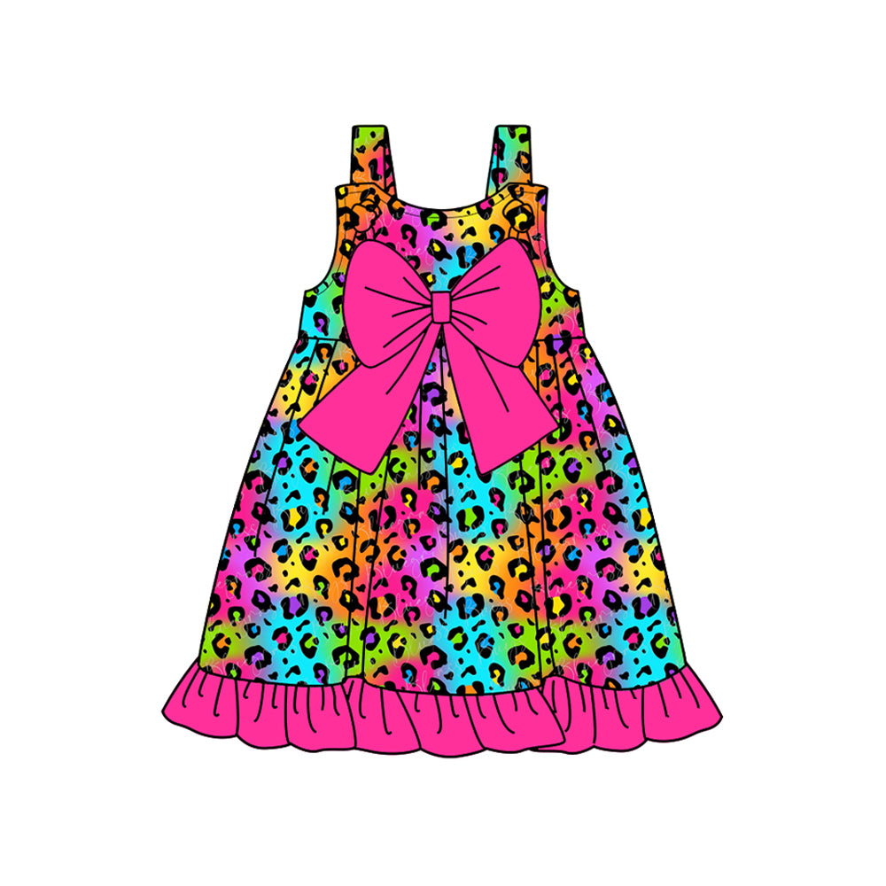 GSD2023 leopard short sleeves girl dress 202502 preorder