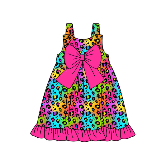 GSD2023 leopard short sleeves girl dress 202502 preorder