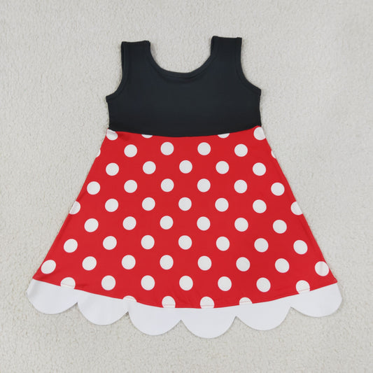 GSD2037 princess mouse Scallop girl summer dress 202507 RTS