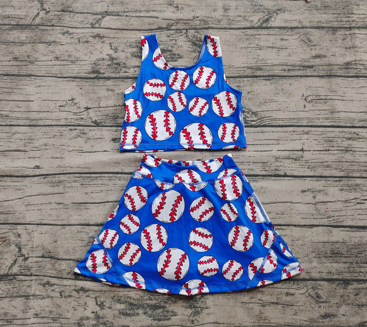 GSD2040 preorder yoga baseball bow western  girl summer dress 202503