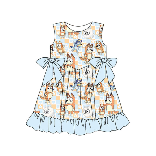 GSD2059  preorder bluey  western short sleeve shorts girl summer outfit 202502