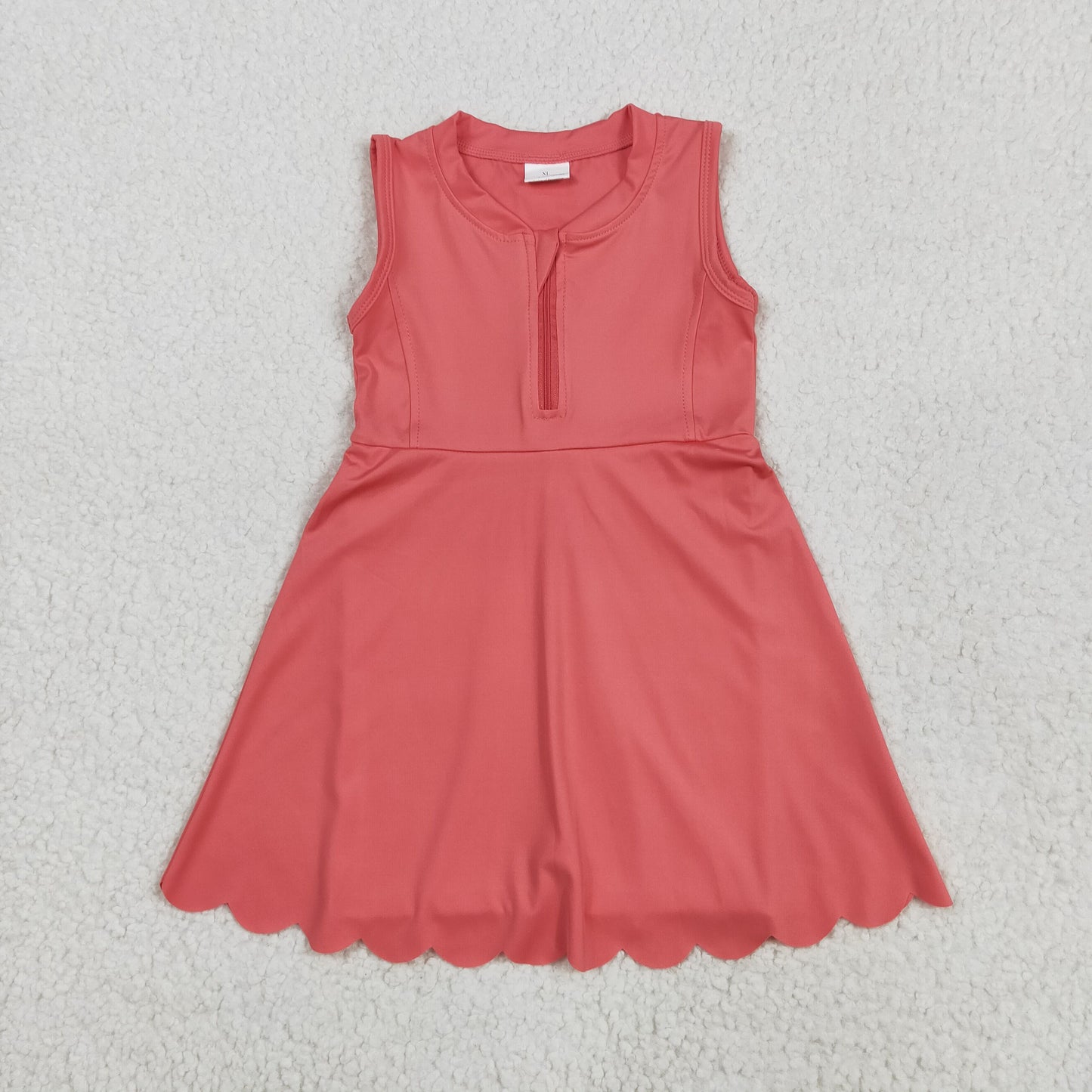 GSD2091 solid color yoga short sleeve girl skirt outfit 202505 RTS