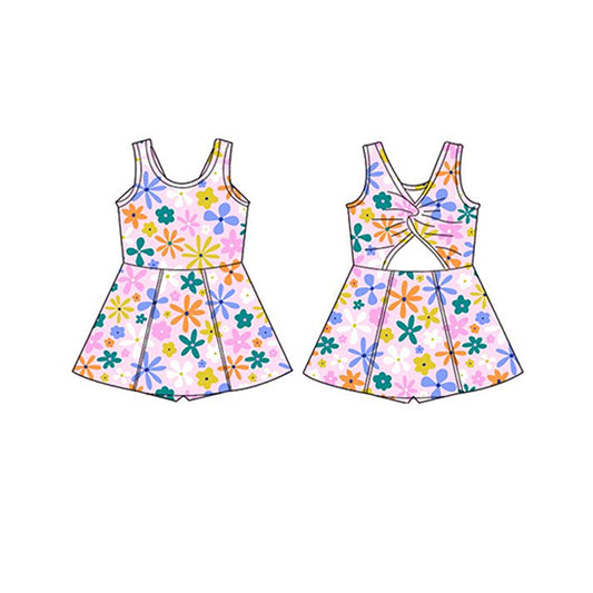 GSD2113 preorder  yoga flowers western  girl summer dress