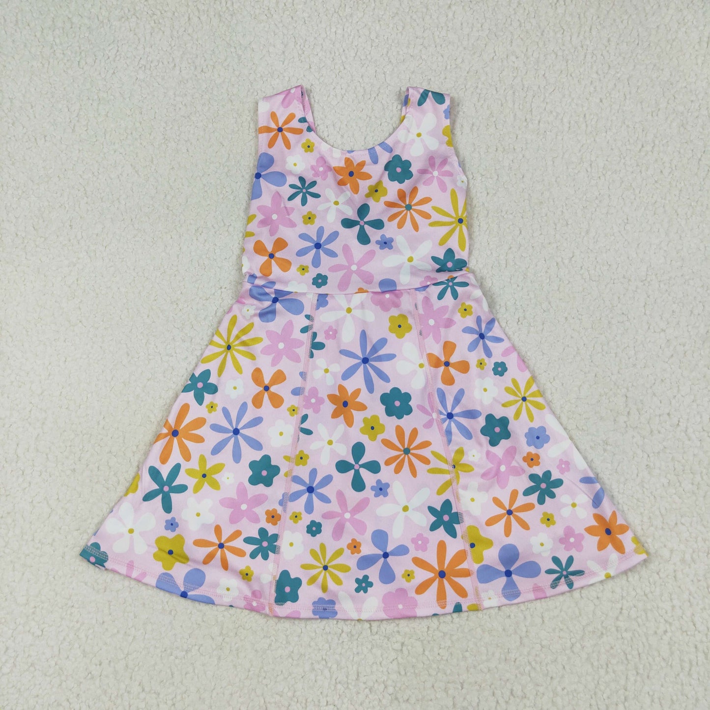 GSD2113  yoga flowers western  girl summer dress