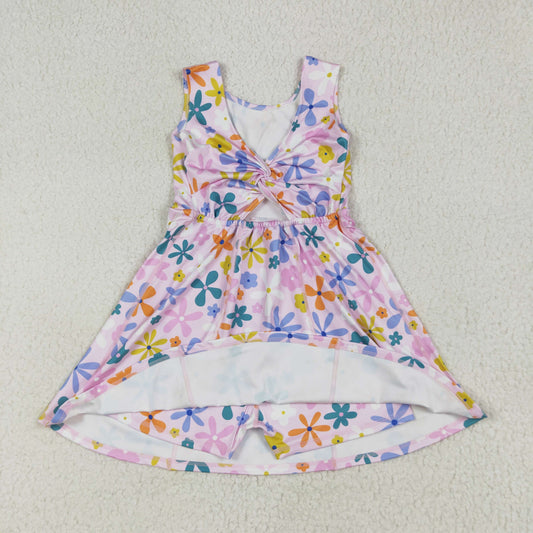 GSD2113  yoga flowers western  girl summer dress