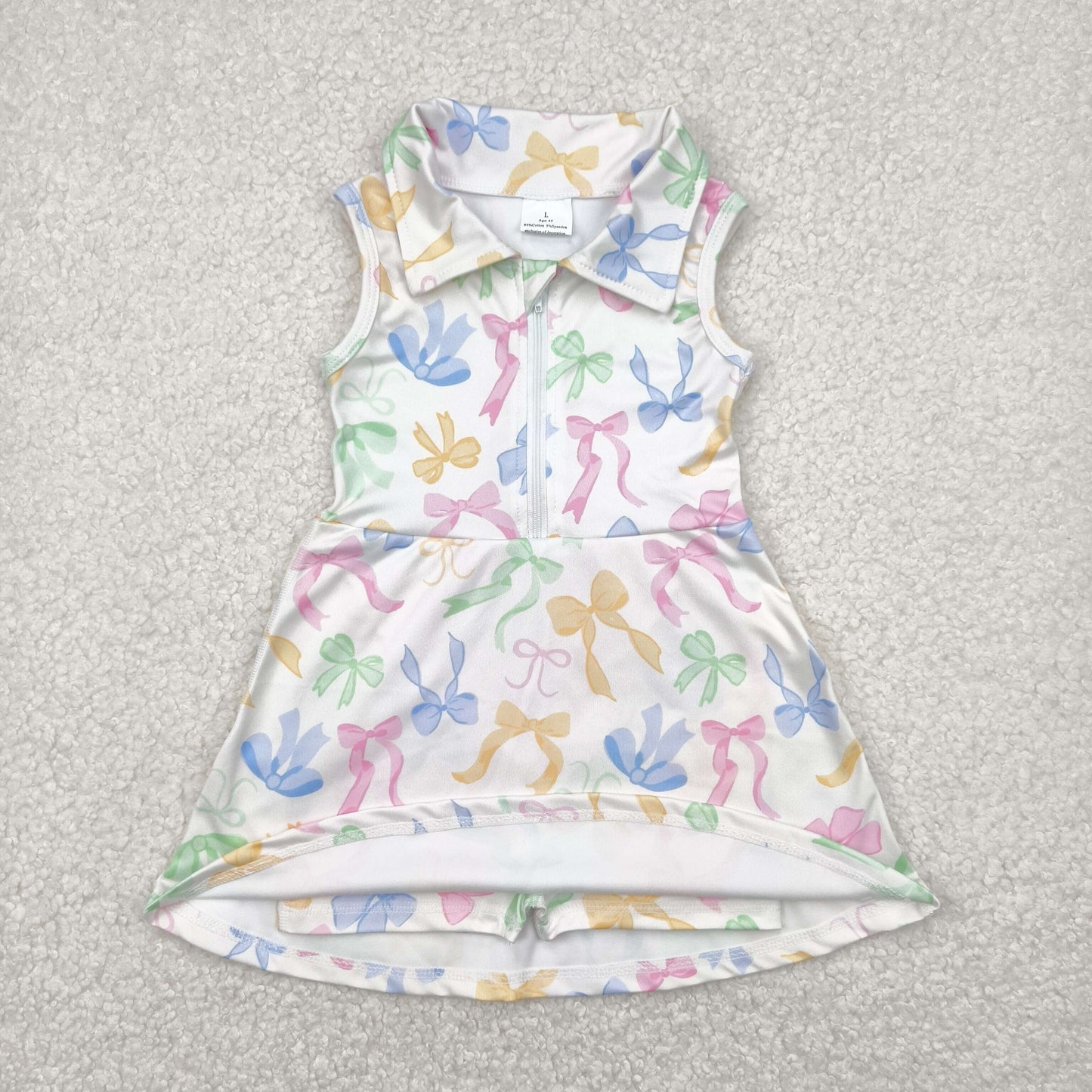 GSD2141 yoga bow yoga  girl  dress 202504 RTS