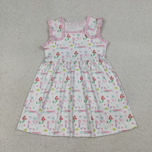 GSD2142  bow marmaid fish  girl  dress 202603 RTS