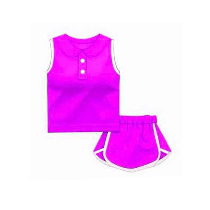 GSD2164 preorder cotton western  shorts girl summer outfit 202502