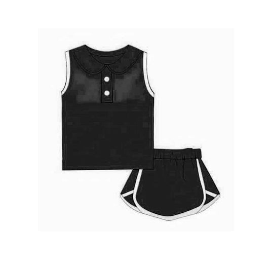 GSD2165 preorder cotton western  shorts girl summer outfit 202502