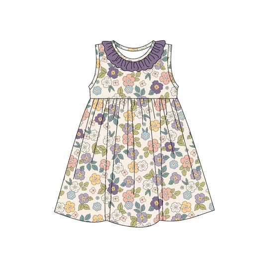 GSD2168 preorder flowers western  girl summer dress 202502