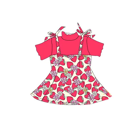GSD2178 preorder  strawberry western skirt girl summer outfit 202502