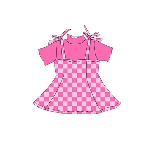 GSD2180 preorder  checkerboard western skirt girl summer outfit 202502