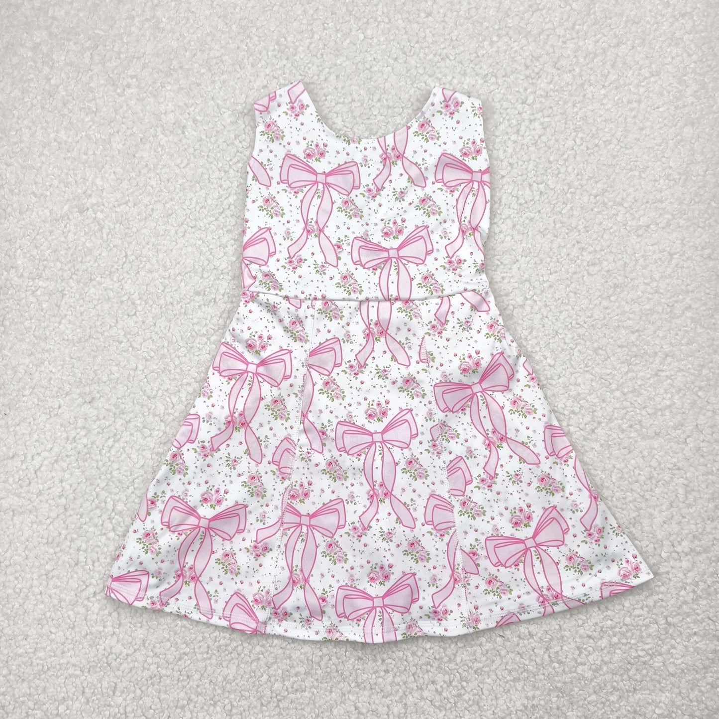GSD2199  bow yoga flower girl skirt DRESS 202504 RTS